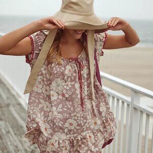 Free People Frankie Printed Tunic Dress Floral Printed New